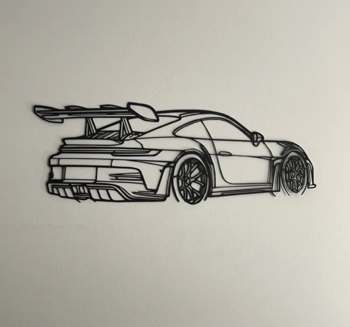 Small Porsche Metal Wall art