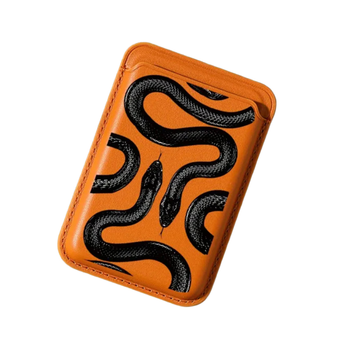 Black Snake Pattern Card Holder