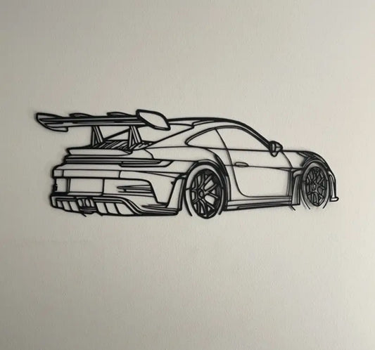 Small Porsche Metal Wall art