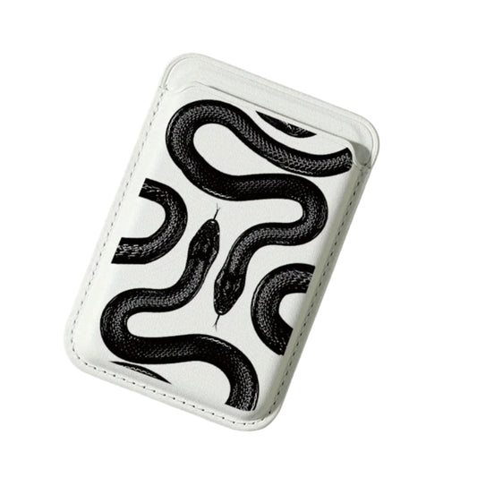 Black Snake Pattern Card Holder